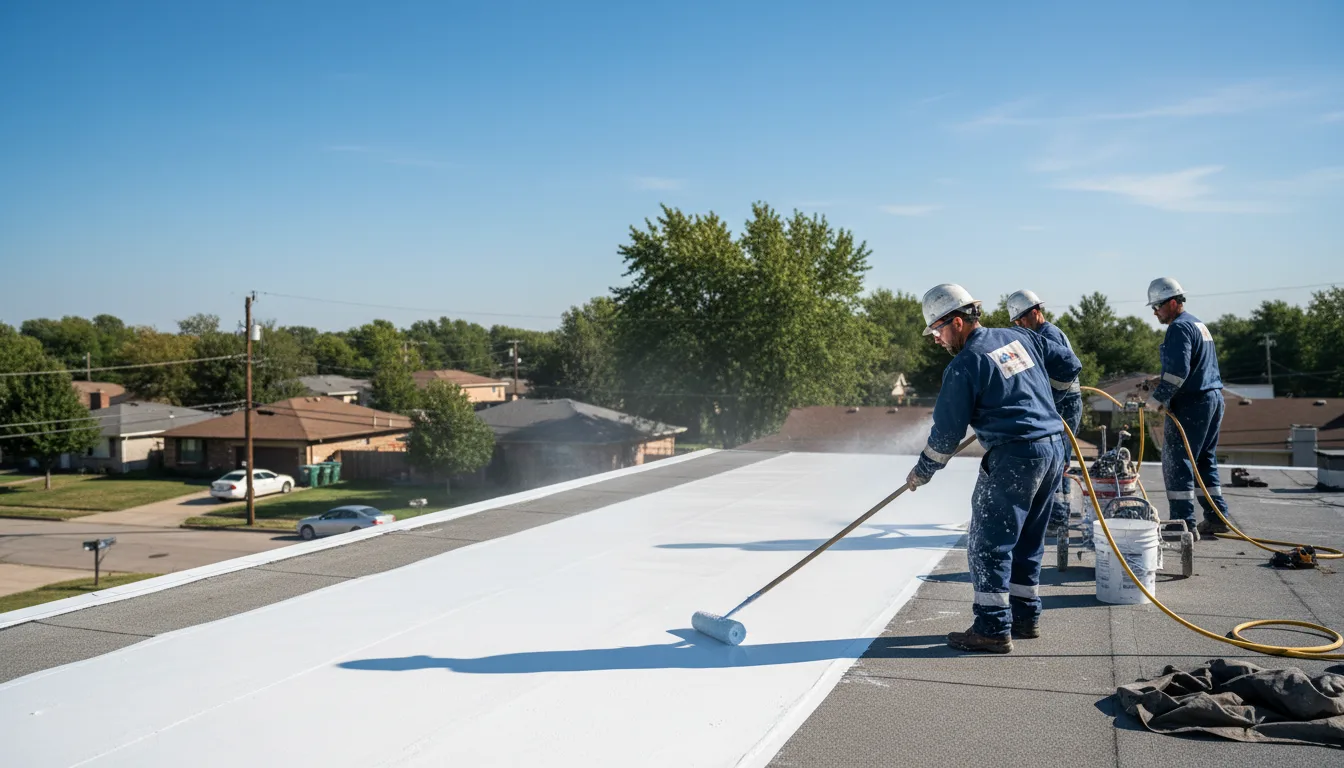 Commercial roof coating in Dansville, MI near me
